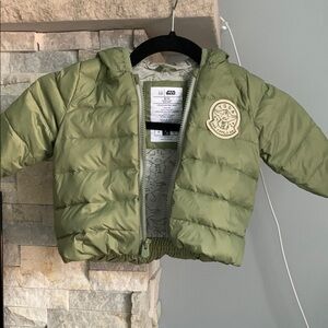 Star Wars Gap Kids Green Puffer Jacket